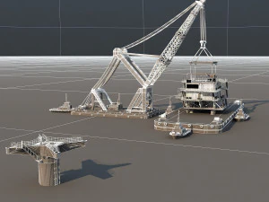 Offshore equipment 3D Model
