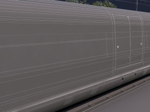 Bullet train Model 3D