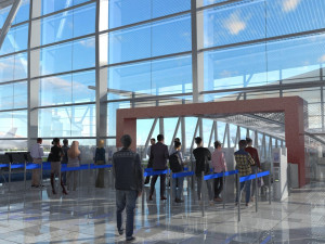 Departure gate 3D Модель