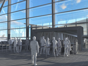Departure gate 3D Модель