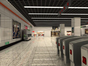 Subway ticket checkpoint 3D Model