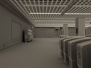 Subway ticket checkpoint 3Dモデル