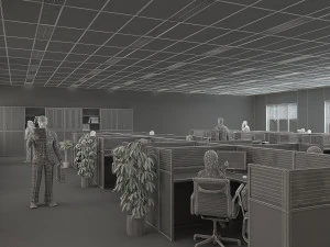 オフィス 3Dモデル