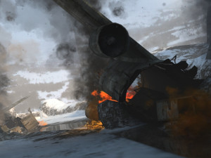 Aircraft crash Model 3D