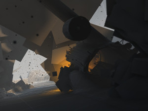Aircraft crash Model 3D