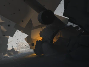 Aircraft crash 3D Model