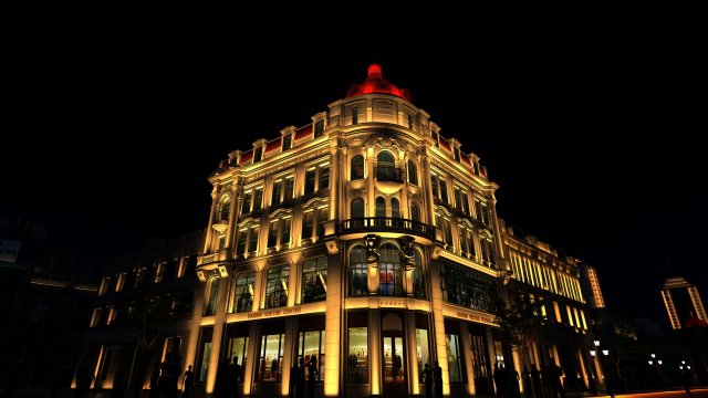 Night View of Harbin 3D मॉडल .c4d .max .obj .3ds .fbx .stl .blend 