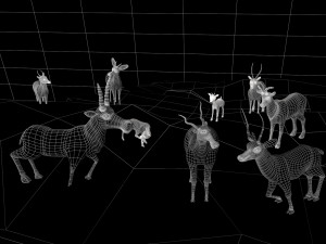 Deer herd 3Dモデル