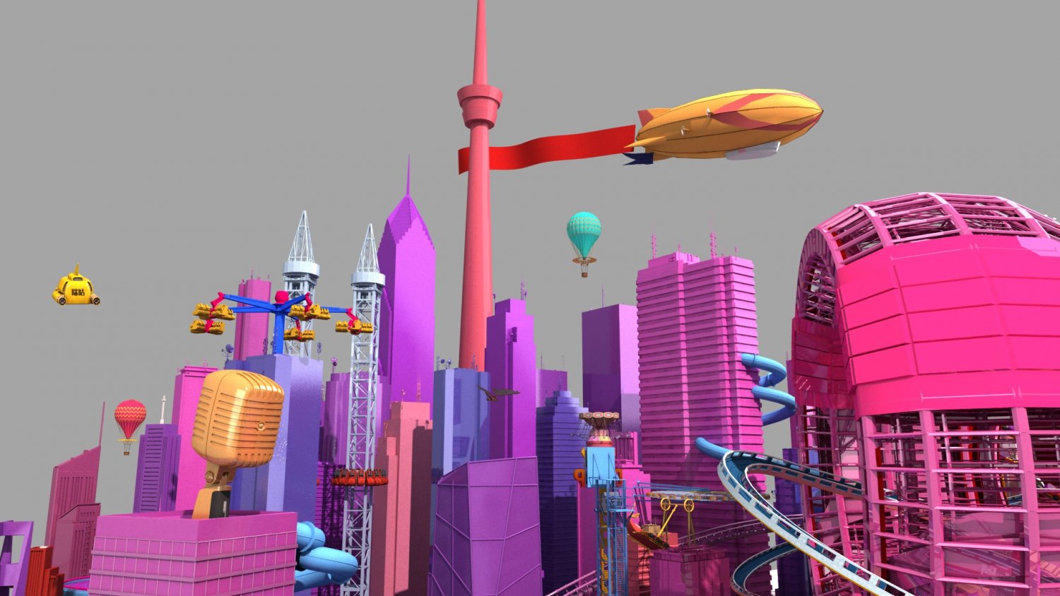 Music City 3D Модель In Здания 3DExport