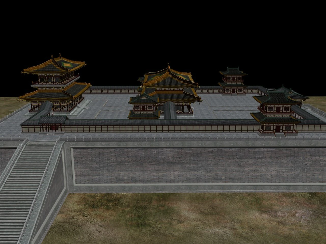 Palace 3D Model .c4d .max .obj .3ds .fbx .stl .blend 