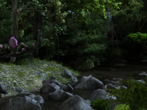 Mountain stream Modelo 3D