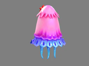 Cartoon jellyfish 3D Model