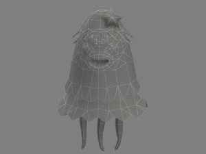 Cartoon jellyfish 3D Модель