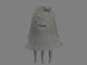 Cartoon jellyfish 3D Model