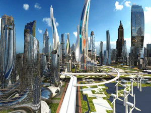 Город будущего 3D Модель