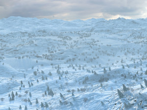 Snow mountain 3Dモデル