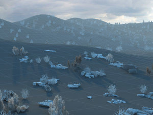 Snow mountain 3Dモデル