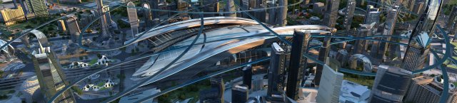 Future City Model 3D .c4d .max .obj .3ds .fbx .stl .blend 