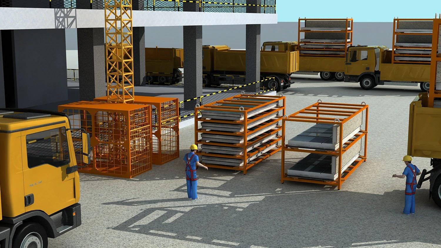 Construction site 3D Model .c4d .max .obj .3ds .fbx .stl .blend 