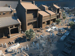 Ancient town 3D Model