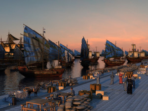 Ancient pier Model 3D