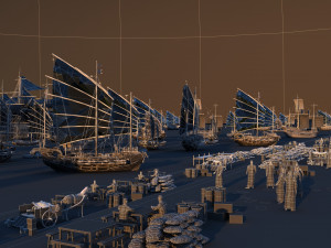 Ancient pier Model 3D