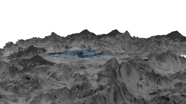 Mountain 3D Модель .c4d .max .obj .3ds .fbx .stl .blend