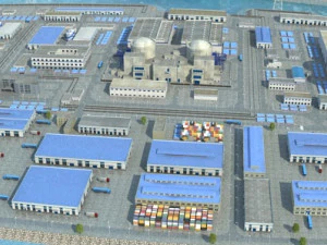 Island factory 3D Model