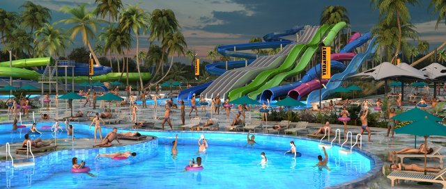 Swimming pool 3D Modell .c4d .max .obj .3ds .fbx .stl .blend 