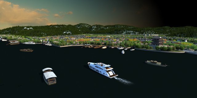 Ancient town 3D Model .c4d .max .obj .3ds .fbx .stl .blend 