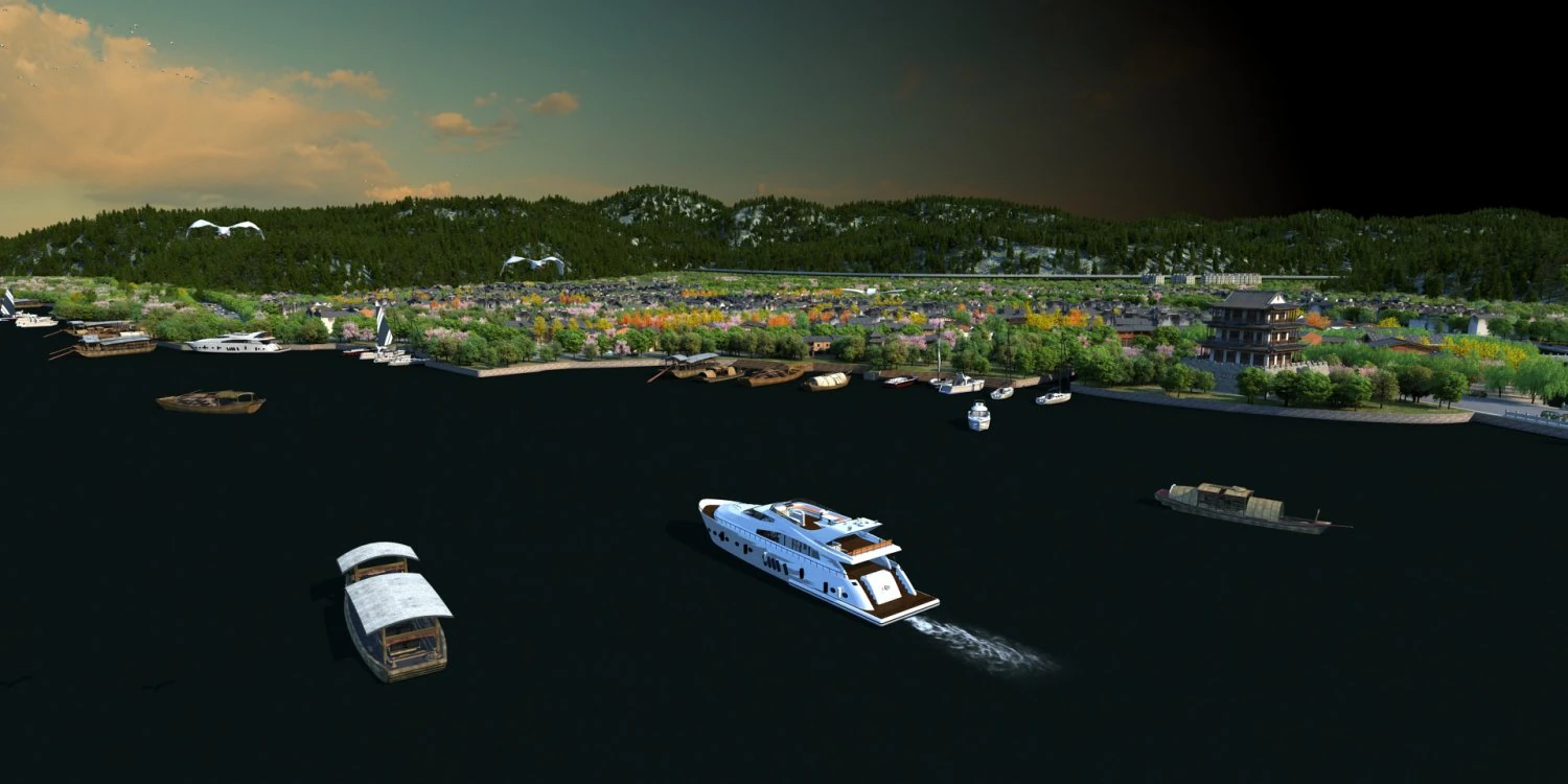 Ancient town 3D Model .c4d .max .obj .3ds .fbx .stl .blend 