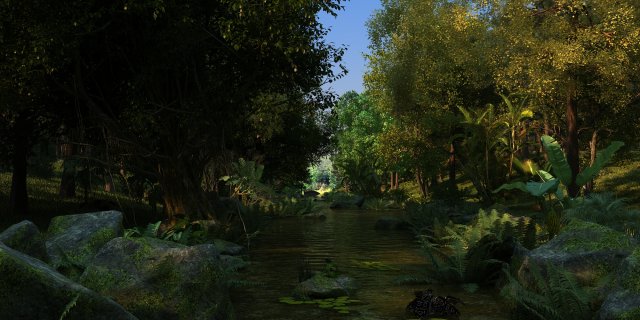Rainforest 3D Model .c4d .max .obj .3ds .fbx .stl .blend 