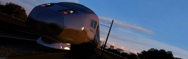 High speed rail 3D Model .c4d .max .obj .3ds .fbx .stl .blend 