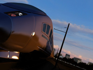 High speed rail 3D Model