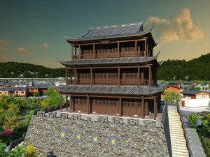 Древняя архитектура 3D Модель