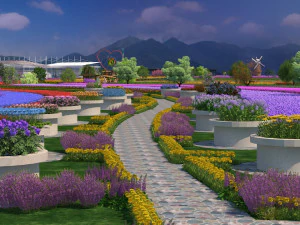 बगीचा 3D मॉडल