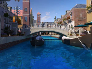 Водный город 3D Модель