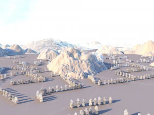 Terreni agricoli Modello 3D