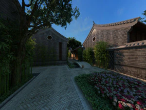 प्राचीन इमारत 3D मॉडल