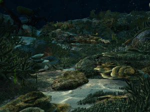 पानी के नीचे जहाज़ की तबाही 3D मॉडल