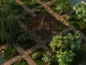 Wooden road Modelo 3D