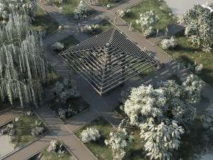 Wooden road 3D-Modell