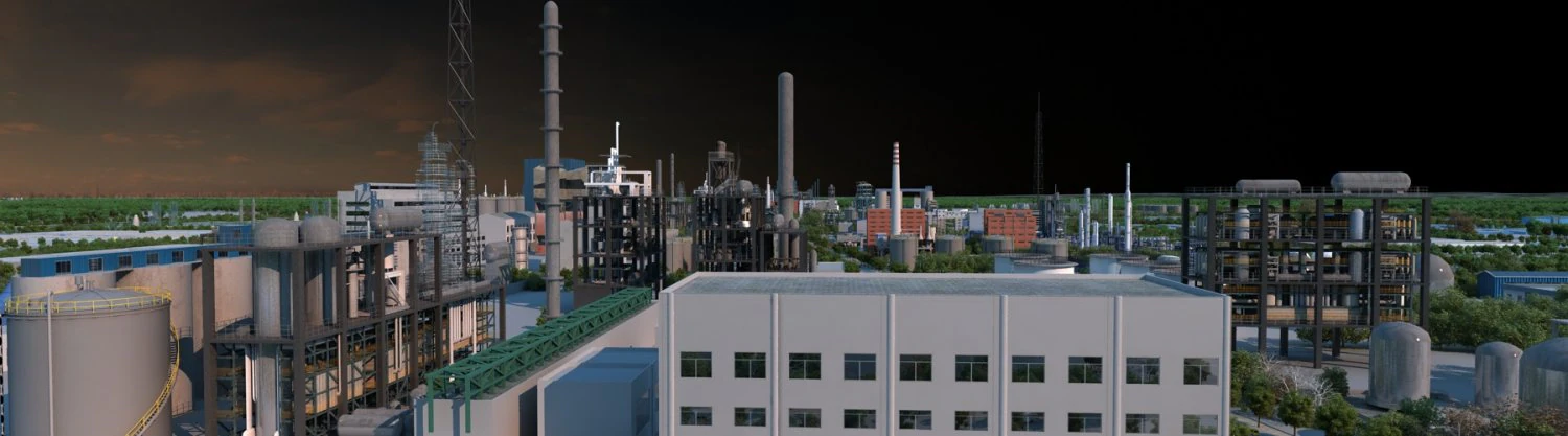 Factory building 3D Model .c4d .max .obj .3ds .fbx .stl .blend 