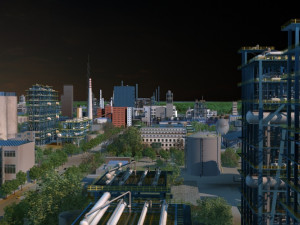 Factory building 3D Model