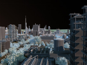 Factory building 3D Model