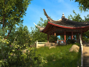 Gazebo 3Dモデル