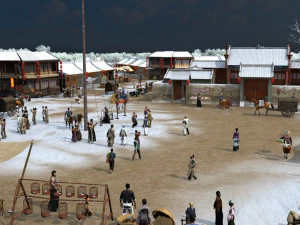 古代の建物 3Dモデル