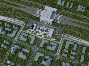 Train station Modelo 3D