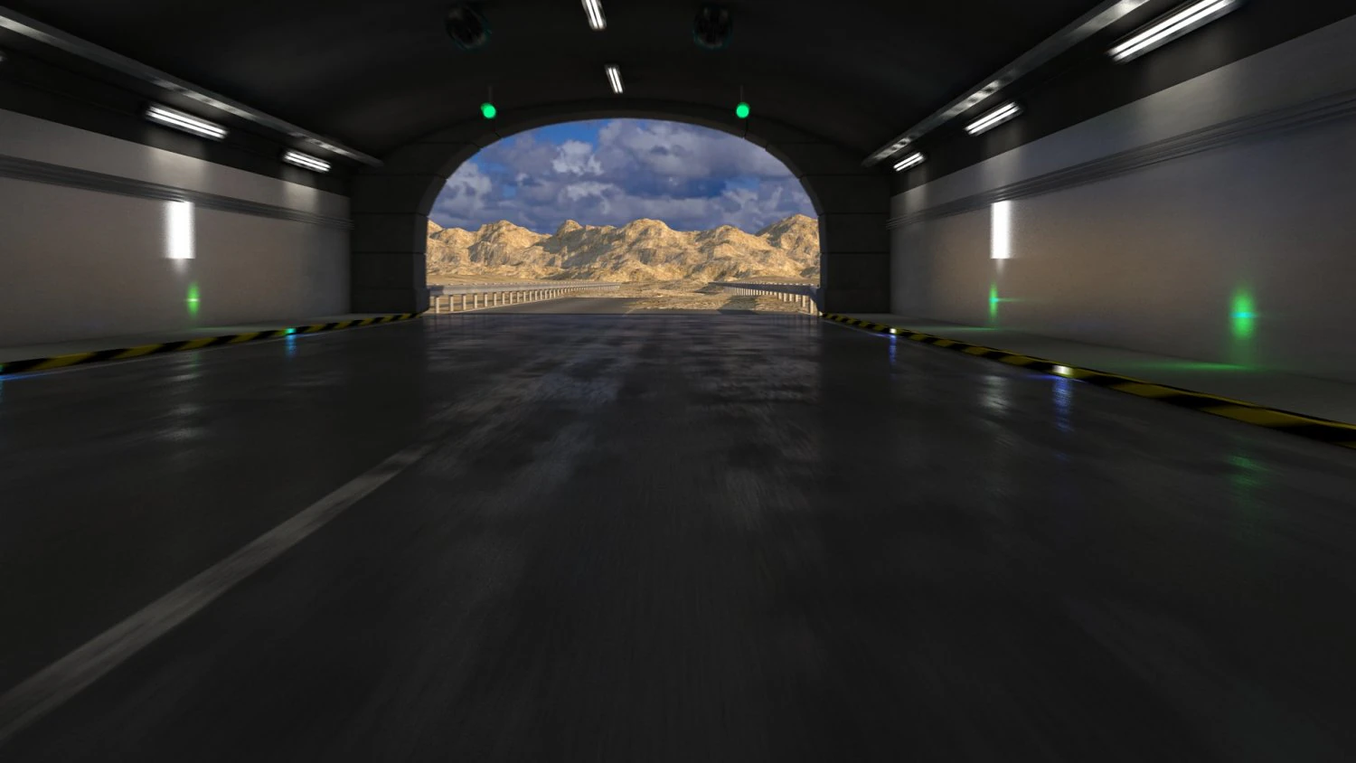 Tunnel 3D Model .c4d .max .obj .3ds .fbx .stl .blend 