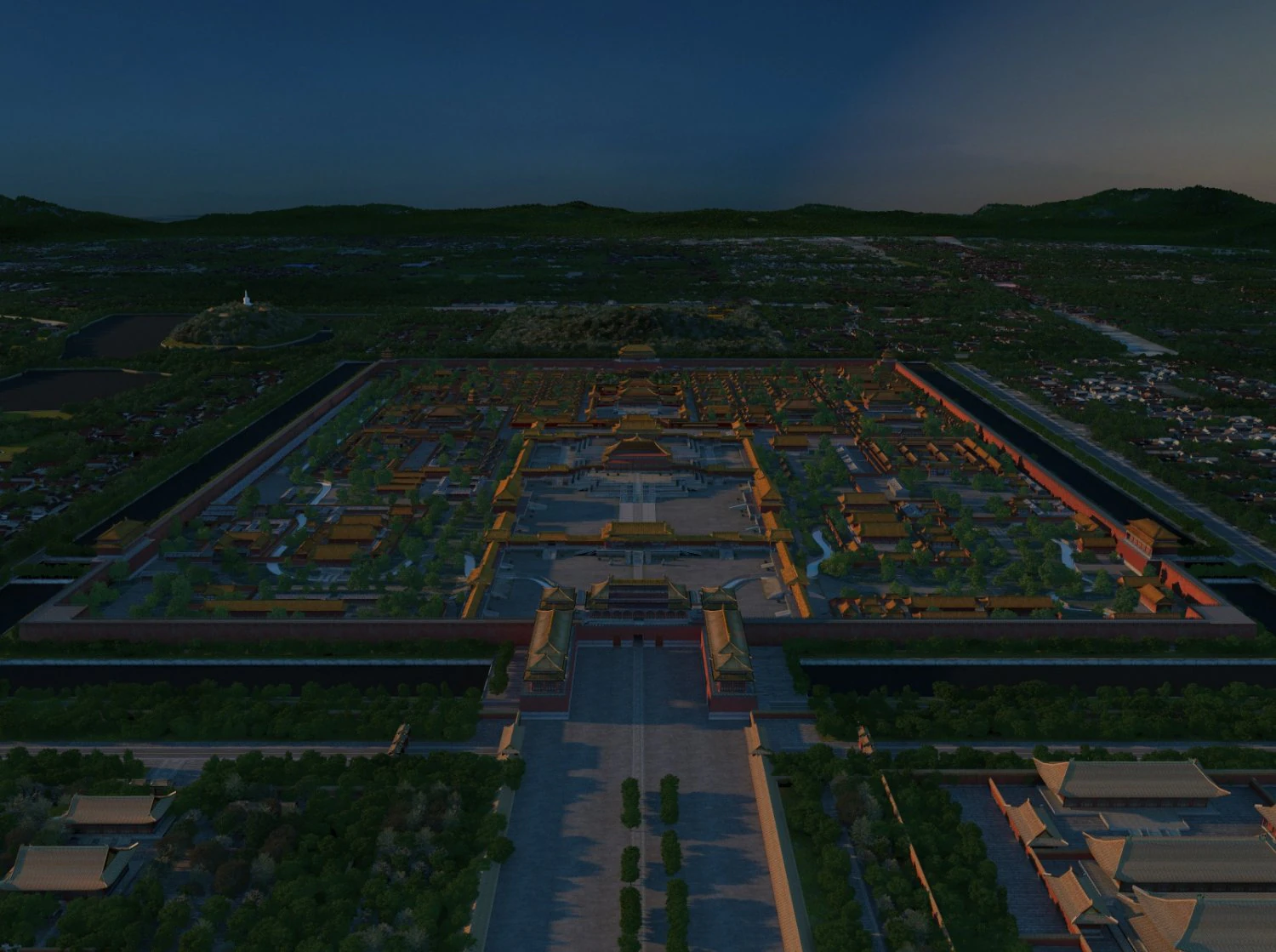 Forbidden city 3D Model .c4d .max .obj .3ds .fbx .stl .blend 